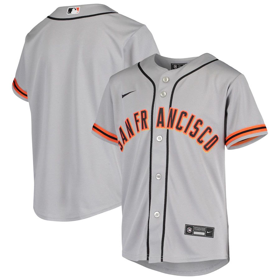 Youth San Francisco Giants Nike Gray Away Team MLB Jerseys->youth mlb jersey->Youth Jersey